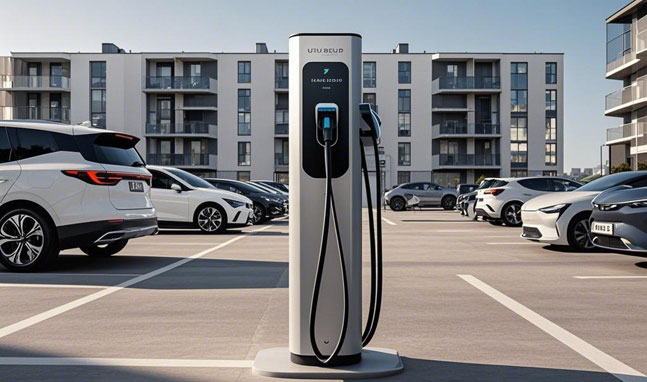 Underground Parking Lot Car Charging Station